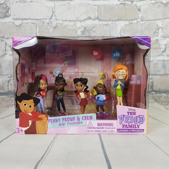 Disney  The Proud Family Penny Proud and Crew Mini Figures New Sealed - Picture 1 of 8